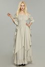 Medieval Renaissance Style White Dress Gothic Victorian Dress with Sleeves