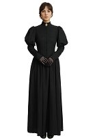 Robe Médiévale de Style Gothique Robe Victorienne et Gants assortis avec Broche Robe Médiévale de Style Gothique Robe Victorienne et Gants assortis avec Broche