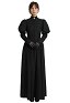 Medieval Renaissance Style Dress Gothic Victorian Dress with Gloves and Brooch