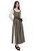 Medieval Renaissance Vestido largo retro con cinturón combinado con riñonera