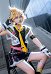 【haute qualité】Muse Dash Len Cosplay Costume Top Gilet et Pantalon avec Cravate