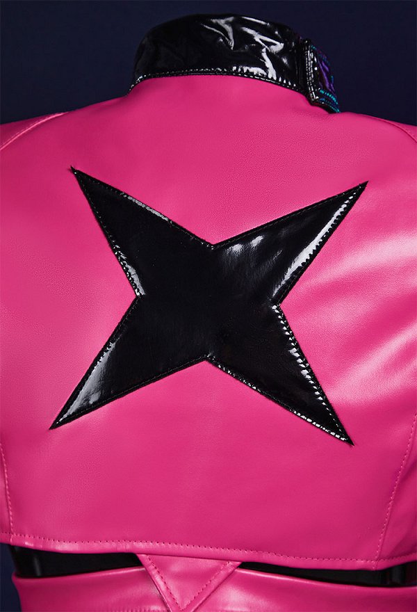 Muse Dash Rin Cosplay Kostüm Oberteil und Overall mit Handschuhen