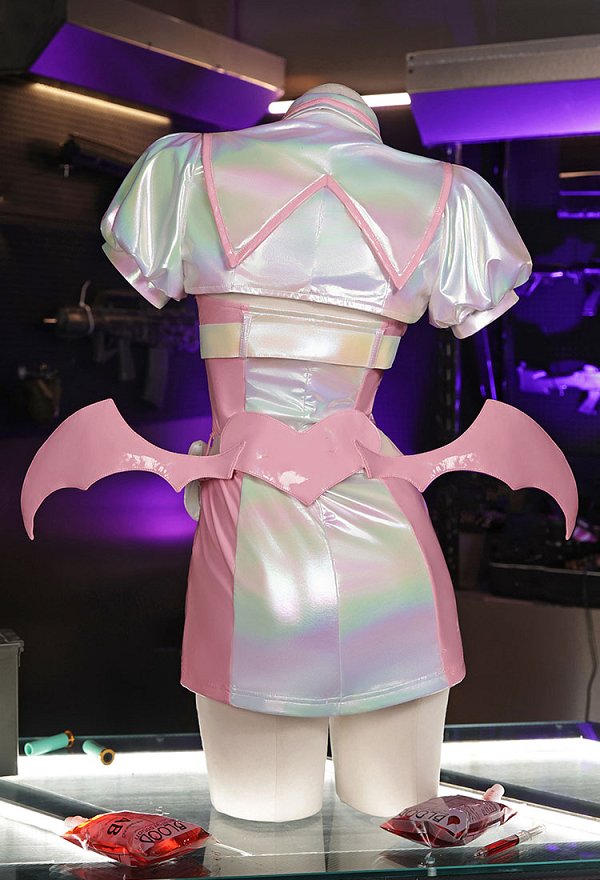Muse Dash Buro Cosplay Vestido con top y alas Muse Dash Buro Cosplay Vestido con top y alas