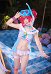 Muse Dash Diver Buro Skin Cosplay Kostüm BH und Höschen mit Überwurf und Accessoires