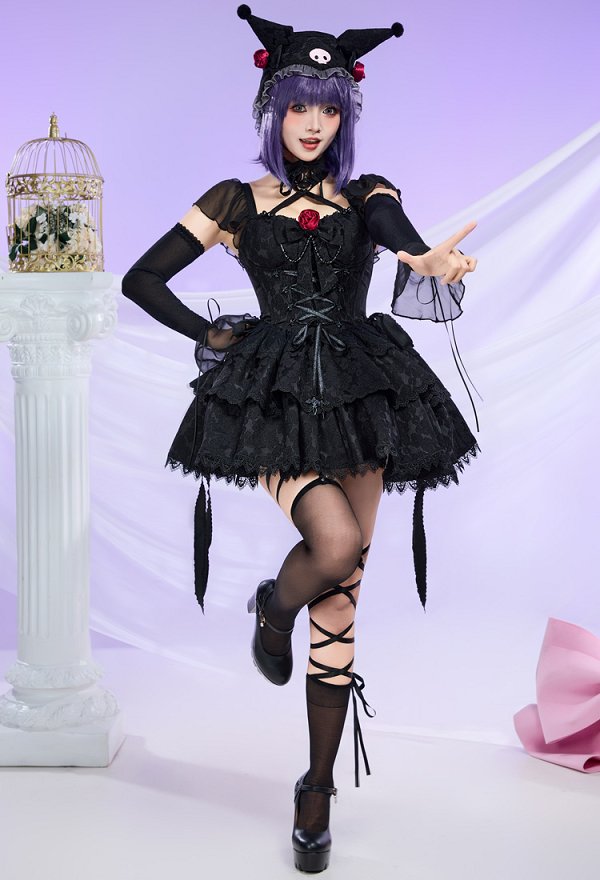 My Dress Up Dear Marin Disfraz de Cosplay Vestido con Sombrero y Cola