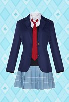 Mein Dress Up Dear Marin Schuluniform Cosplay Kostüm Futter und Rock mit Mantel und Krawatte