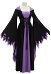 Maleficent Cosplay Halloween Vestido negro y morado