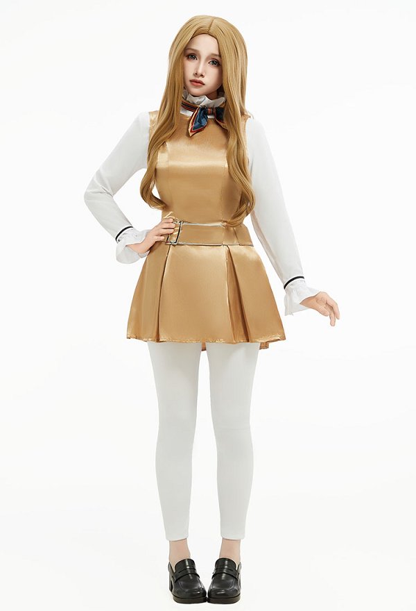 Megan Cosplay Costume Dress with Lining and Pantyhose Megan Cosplay Costume Dress with Lining and Pantyhose
