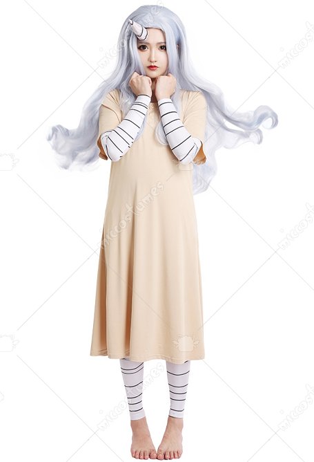 MHA Eri Cosplay Kostüm Kleid mit Horn