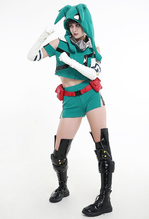 My Hero Academia Costume de Cosplay Midoriya Izuku Deku Version Féminine