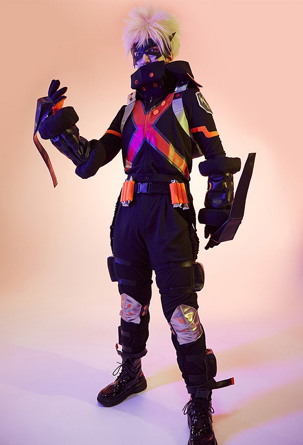 MHA Costume de Cosplay Bakugou Vêtements de Combat Set Complet