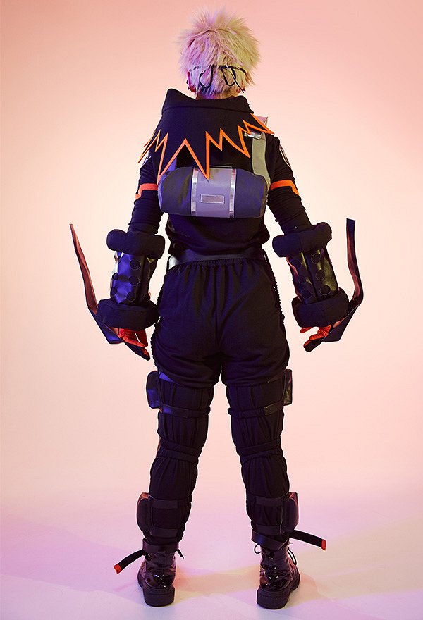 MHA Costume de Cosplay Bakugou Vêtements de Combat Set Complet