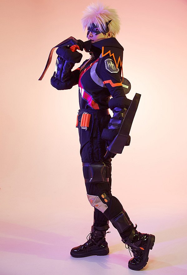 MHA Costume de Cosplay Bakugou Vêtements de Combat Set Complet