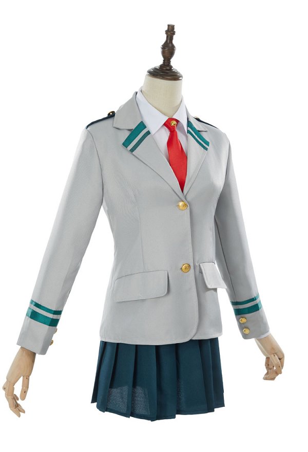 MHA Cosplay Costume Female School Uniform Shirt Coat Skirt Tie Fullset MHA Cosplay Costume Female School Uniform Shirt Coat Skirt Tie Fullset