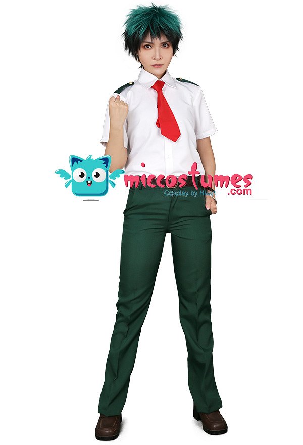 MHA Sommer Schuluniform Cosplay Kostüm für Herren mit Krawatte