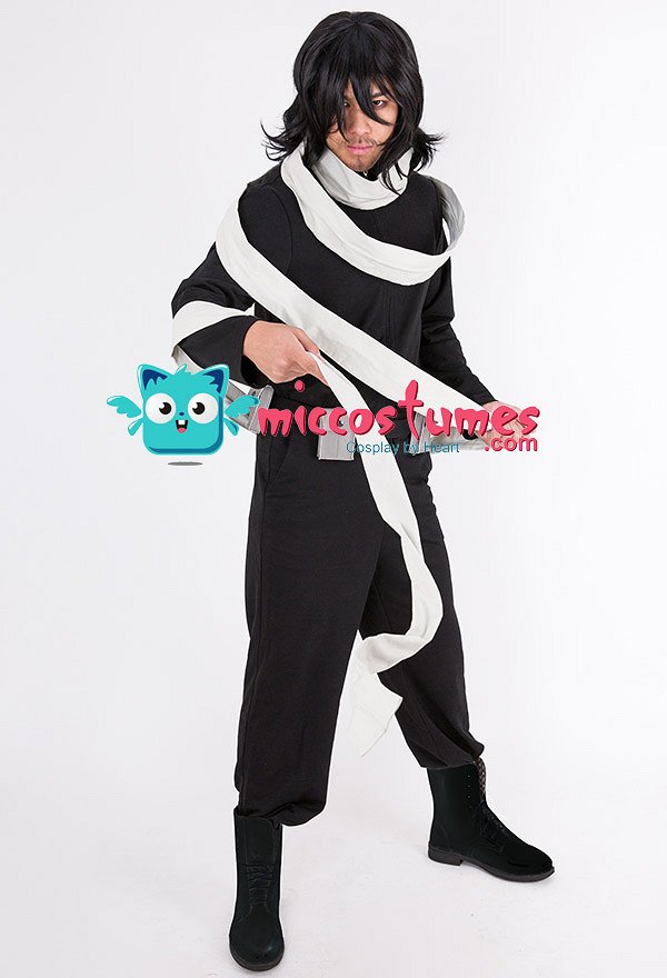 MHA Boku no Hero Academia Shota Aizawa Eraser Cosplay Costume with Scarf MHA Boku no Hero Academia Shota Aizawa Eraser Cosplay Costume with Scarf