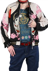 MHA Katsuki Bakugou Hero Magazine Style Printed Jacket Daily Uniform Cosplay Costume