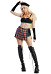 Top Jupe-Short Costume de Cosplay Soirée Clubwear Set avec Ceinture et Gants
