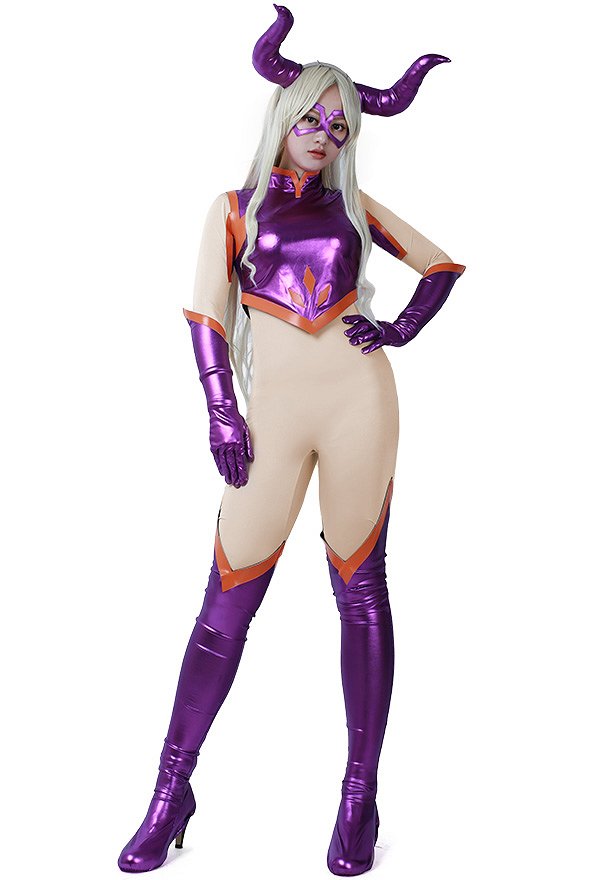 MHA Mon Héros Académie Costume de Cosplay Combinaison de Mount Mt Lady