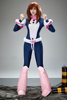 MHA Ochako Uraraka Cosplay Jumpsuit Costume MHA Ochako Uraraka Cosplay Jumpsuit Costume