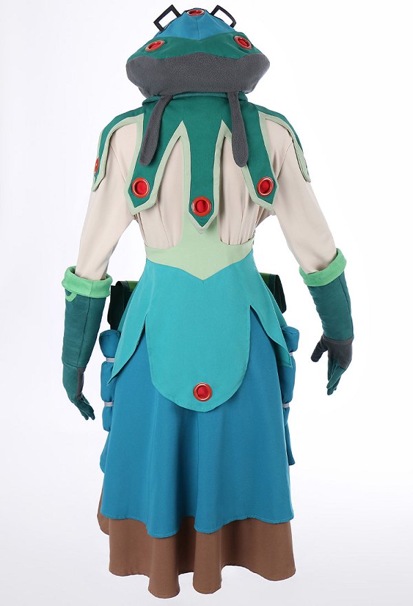 Made in Abyss Prushka Damen Anime Cosplay Kleid Schal Kawaii Mützen Handschuhe Tasche Set Cosplay Kostüm