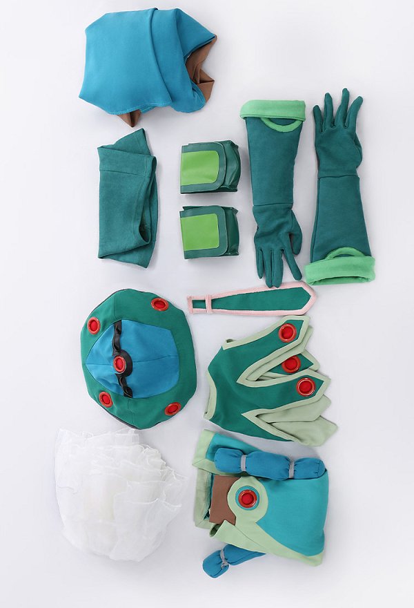 Made in Abyss Prushka Damen Anime Cosplay Kleid Schal Kawaii Mützen Handschuhe Tasche Set Cosplay Kostüm
