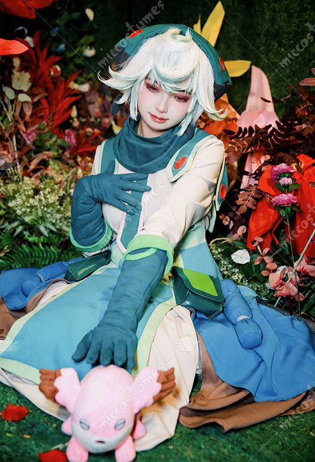 Made in Abyss Prushka Damen Anime Cosplay Kleid Schal Kawaii Mützen Handschuhe Tasche Set Cosplay Kostüm