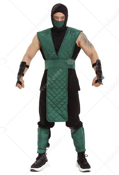 Mortal Kombat Costume de Reptile Costume Vert