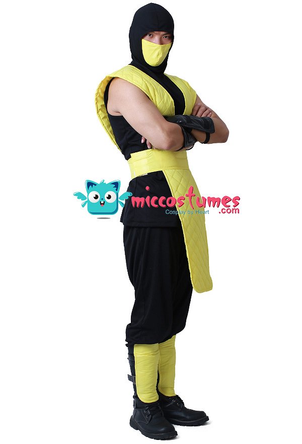Mortal Kombat Scorpion Cosplay Costume