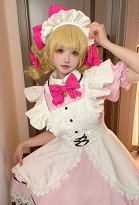 Mermaid Melody Pichi Pichi Pitch Lucia Nanami Cosplay Kostüm Kawaiii Lolita Kleid mit Schürze Haarband Mermaid Melody Pichi Pichi Pitch Lucia Nanami Cosplay Kostüm Kawaiii Lolita Kleid mit Schürze Haarband