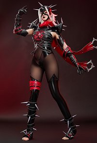 Rival Girl Sue Storm MALICE Skin Cosplay Costume Black Red Bodysuit Full Set
