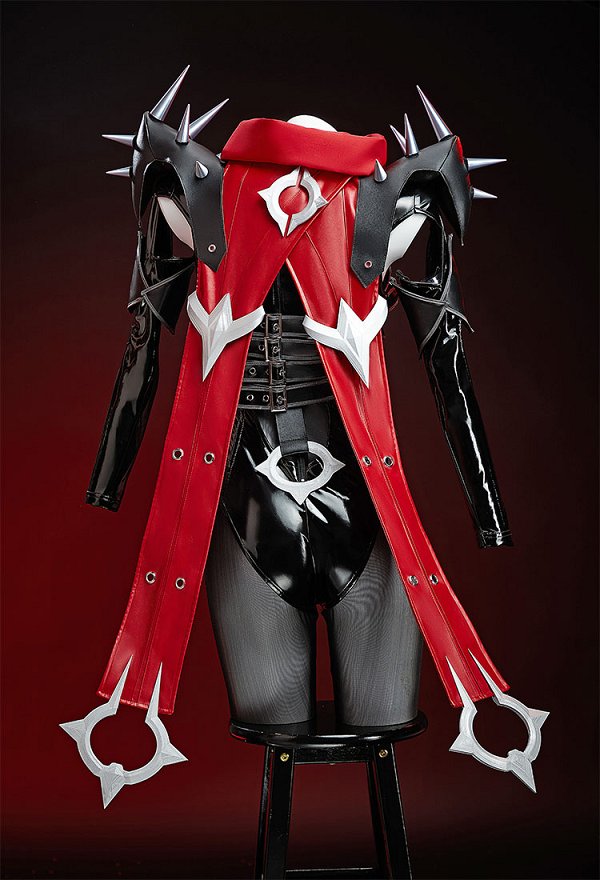 Rival Chica Sue Storm MALICE Skin Cosplay Costume Negro Rojo Body Full Set