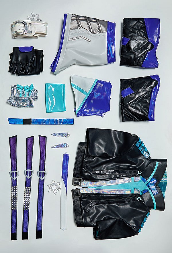 Rival Niña Luna Snow Cosplay Disfraz Chaleco Pantalones Cortos con Chaqueta Medias Rival Niña Luna Snow Cosplay Disfraz Chaleco Pantalones Cortos con Chaqueta Medias
