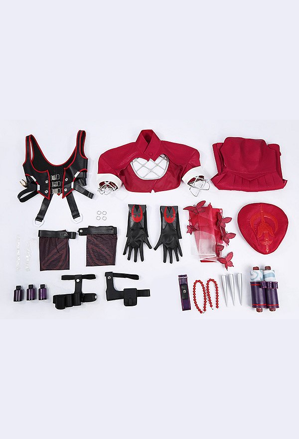 Rival Girl Ninja Girl Blood Kariudo Cosplay Kostüm Neue Haut Roter Anzug Rival Girl Ninja Girl Blood Kariudo Cosplay Kostüm Neue Haut Roter Anzug