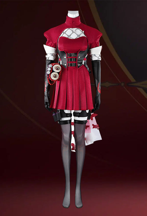 Rival Chica Ninja Sangre Kariudo Cosplay Disfraz Nueva Piel Rojo Vestido Traje