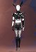 Rival Chica Super Heroína Espada Chica Cosplay Traje Top Pantalones Cortos Conjunto Completo con Hombro Armadura