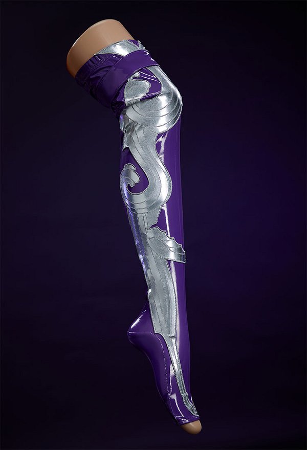 Ninja Girl Rival AVENGER Skin Combinaison violette avec chaussettes et manches