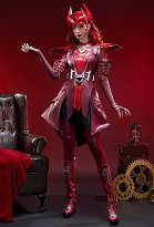 Rival Girl Witch Cosplay Costume Haut et pantalon avec épaulières et collier ras-du-cou