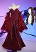 Scarlet Witch Cosplay Vestido de fiesta color vino derivado de superhéroe sin mangas con estola y máscara