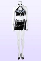 Rival Girl Black Cat Urban Paws Skin Cosplay Costume Haut et Jupe Assortis avec Legging et Ceinture Rival Girl Black Cat Urban Paws Skin Cosplay Costume Haut et Jupe Assortis avec Legging et Ceinture