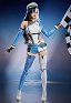Marvel Rivals Girl Luna Snow Sonic Trailblazer Skin Cosplay Kostüm Bodysuit und Shorts mit Hut und Beinstulpen