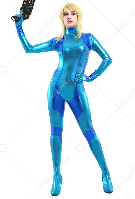 Metroid Zero Costume de Cosplay Samus Aran Combinaison