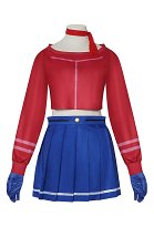 MiSide Mita Cosplay Kostüm Rotes Oberteil Blauer Rock mit Handschuhen Strümpfen MiSide Mita Cosplay Kostüm Rotes Oberteil Blauer Rock mit Handschuhen Strümpfen