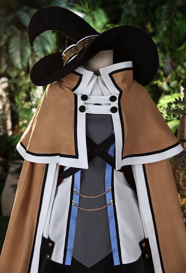 Upgraded Ver Jobless Reincarnation Mushoku Tensei Roxy Cosplay Costume Top and Skirt with Shawl and Cape