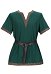 Medieval Men Knight Green Short Sleeve T-shirt and Belt