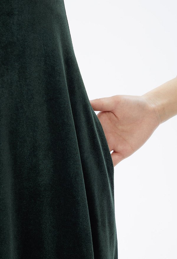 Robe Renaissance médiévale Robe longue en velours vert