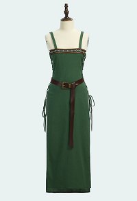Costume médiéval Tablier médiéval vintage style viking avec ceinture