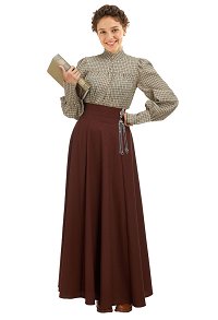 Costume Renaissance médiévale Costume victorien Ensemble chemise jupe édouardienne avec ornements de taille