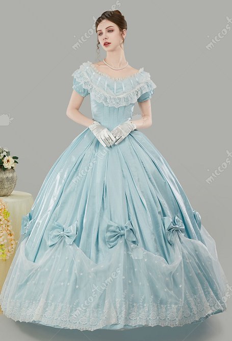 Disfraz Renacimiento Medieval Siglo 18 Vestido Victoriano Vestido de Bola Corte Vintage Gorgeous