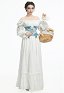 Medieval Renaissance Clothing Victorian Style Dress Fairy Two-Piece Corset Dress